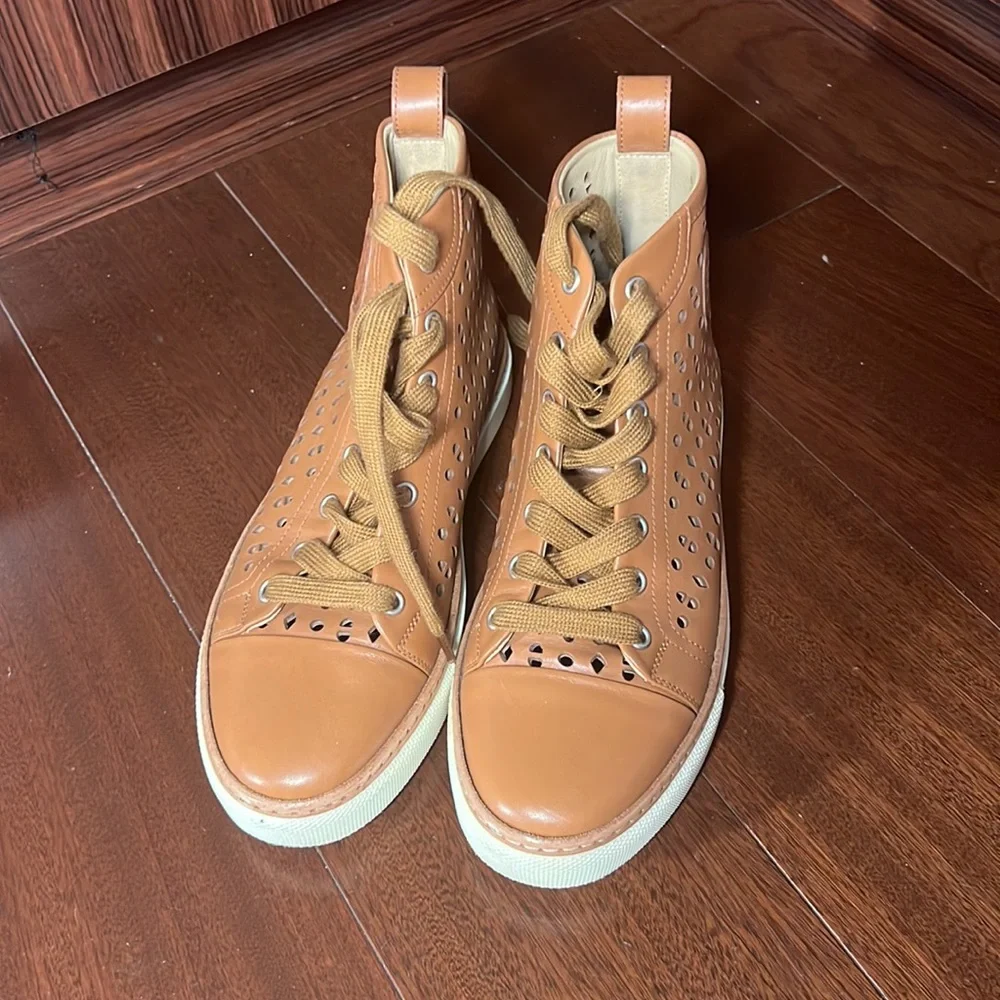 Hermes tan sneaker 36.5 - Picture 4 of 5